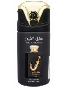 Парфюмированный спрей для тела (дезодорант) Ishq Al Shuyukh Gold / Ишк Шуюх Золото, Lattafa