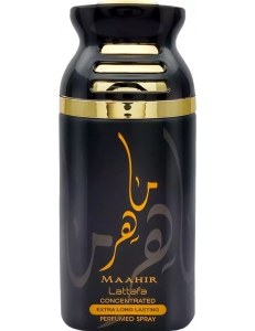 Парфюмированный спрей для тела (дезодорант) MAAHIR BLACK / Махир Чёрный, Lattafa