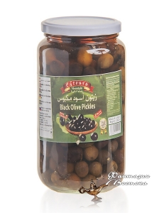 Маслины с косточкой Chtoura , Black Olive Pickles, 1000 гр , Ливан