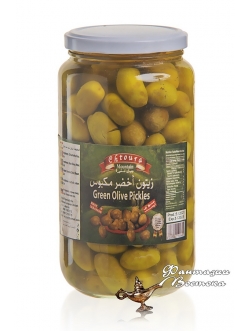 Оливки зеленые с косточкой Chtoura ,Green Olive Pickles, 1000 гр , Ливан