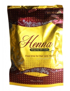 Хна для волос и мехенди - цвет Бургунди с удом, Hemani, 150 гр