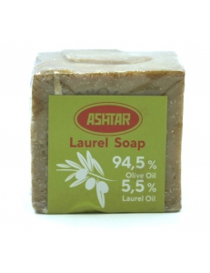 Натуральное оливково-лавровое мыло с 5,5 % содержанием лаврового масла ASHTAR 200 гр. , Сирия
