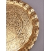 Поднос круглый в восточном стиле  на 6 чашек, золотой, Турция