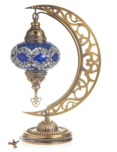 Мозаичный светильник в восточном стиле ручной работы "Месяц" , Турция