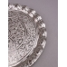 Поднос круглый в восточном стиле на 6 чашек, серебро, Турция