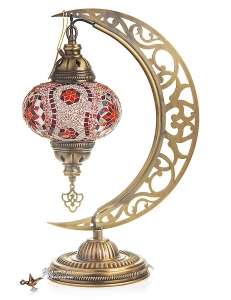 Мозаичный светильник в восточном стиле ручной работы "Месяц 1" , Турция