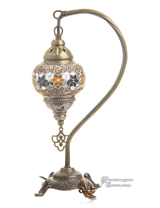Мозаичный светильник в восточном стиле ручной работы " Качели" 38 см , Турция