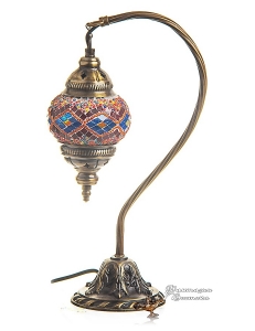 Мозаичный светильник в восточном стиле ручной работы " Качели 2" 38 см , Турция