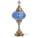 Мозаичный светильник в восточном стиле ручной работы "Амира", синий , 39 см . Турция