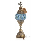 Мозаичный светильник в восточном стиле ручной работы , синий , Турция